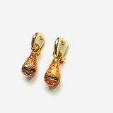 PENDIENTES SILA NARANJA