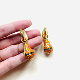 PENDIENTES SILA NARANJA