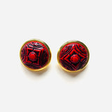 PENDIENTES DALIA ROJO II