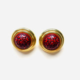 PENDIENTES AZIMA III ROJO