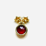 BROCHE VIDHI GRANATE